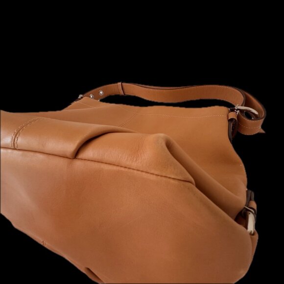 Coach Camel Leather Convertible Hobo bag F15064 - Picture 15 of 16